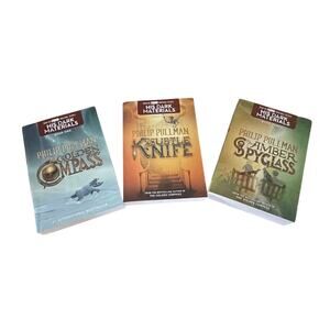 Set of 3 Philip Pullman His Dark Materials Paperback Books 1-3